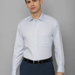 Luxure By Louis Philippe White Cotton Regular Fit Texture Shirt image 1