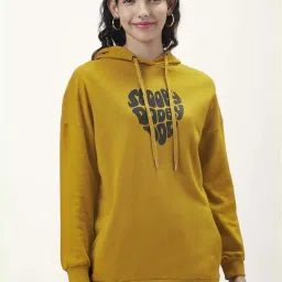 Honey by Pantaloons Mustard Printed Sweatshirt image 1