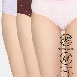 Zivame Multicolor Regular Fit Printed Panties - Pack of 3 image 1