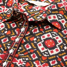 Nayam By Lakshita Viscose Rayon Shirt Collar Printed Tunic image 5