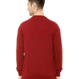 Allen Solly Maroon Regular Fit SweatShirt image 2