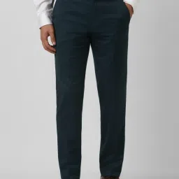 Van Heusen Blue Slim Fit Trousers image 1
