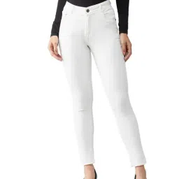 DOLCE CRUDO White Skinny Fit Jeans-picture-47
