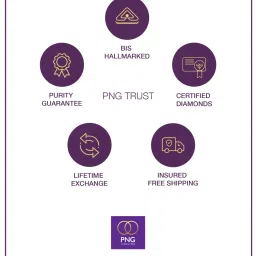 P.N.Gadgil Jewellers 14k Gold Concentric Cirque Stud Diamond Earrings For Women image 4