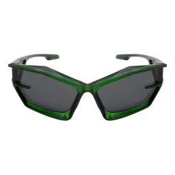 Ted Smith Grey Wraparound UV Protection Unisex Sunglasses image 4