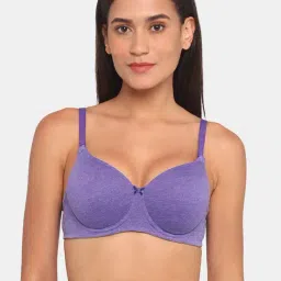 Rosaline by Zivame Violet Under Wired Padded T-Shirt Bra-image-93