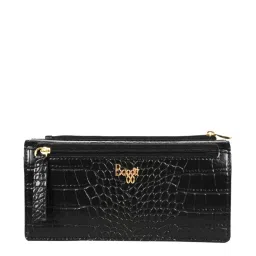 Baggit Black Textured Bi-Fold Wallet for Women image 1