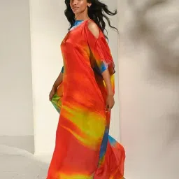 Trove Label Multi-Color Satin Solid Kaftan image 1