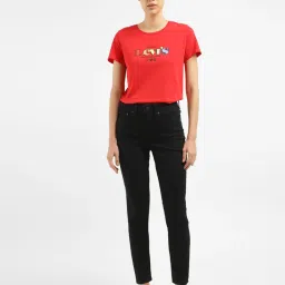 Levi's 721 Black Skinny Fit High Rise Jeans image 4