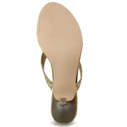 Inc.5 Women's Antique Gold Thong Stilettos image 4