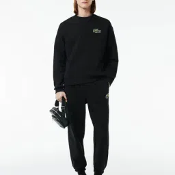 Lacoste Black Small Angy Grain Shoulder Bag-image-45