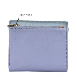 Baggit Purple Printed Tri-Fold Wallet for Women image 3