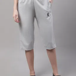 Vimal Jonney Grey Mid Rise Capris - Pack of 2 image 4