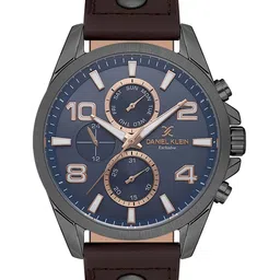Daniel Klein Exclusive Men Leather Straps Analogue Chronograph Watch DKX.1.13640-4-picture-36