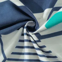 Klotthe Multicolor Cotton Blend 300 TC Single Bedsheet With 1 Pillow Cover image 4