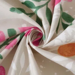 Klotthe Multicolor Cotton Blend 300 TC Single Bedsheet With 1 Pillow Cover image 4