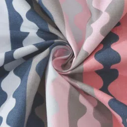 Klotthe Multicolor Cotton Blend 300 TC Single Bedsheet With 1 Pillow Cover image 4