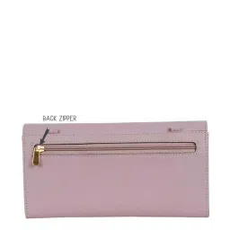 Baggit Purple Textured Wallet for Women image 3