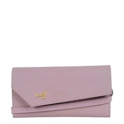 Baggit Purple Textured Wallet for Women image 1
