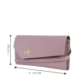 Baggit Purple Textured Wallet for Women image 2