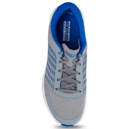 Skechers Men's GO RUN HYPER BURST - HAPTIC R Grey Blue Running Shoes image 4