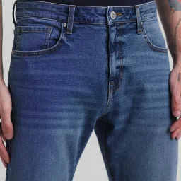 Produkt By Jack & Jones Medium Blue Denim Cotton Bootcut Jeans image 4