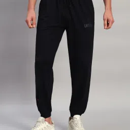 Cantabil Navy Blue Regular Fit Solid Joggers image 1