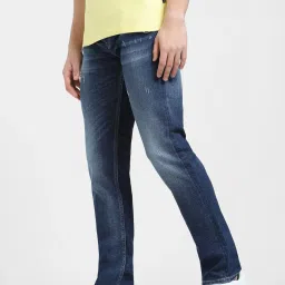 Jack & Jones Dark Blue Slim Fit Distressed Jeans image 3