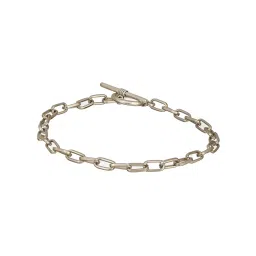 Aatmana Men Silver-Toned Rhodium-Plated Link Bracelet - Set of 2 image 4