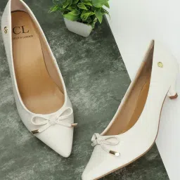 Carlton London Women's White Casual Pumps image 1