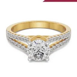 Emori 14k Yellow Gold & Diamond Ashez Ring image 1