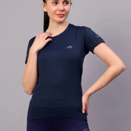 Vector X Navy Polyester Solid Half Sleeves Sport T-Shirt-picture-20