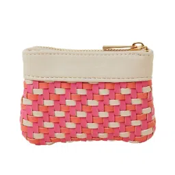 Accessorize London Pink Textured Coin Purse image 1