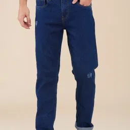 Being Human Blue Regular Fit Distressed Jeans image 1