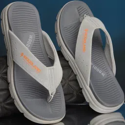 Woodland Men's Grey Flip Flops image 1