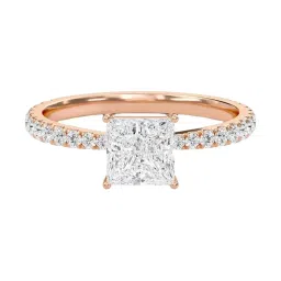 SHINE ETERNAL Lab Grown Diamond 18k (750) Rose Gold Ring for Women image 1