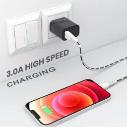 Portronics Konnect Spydr 8 Pin Cable 2M Length (White) image 3