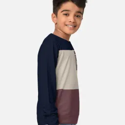 HELLCAT Navy & Yellow Printed Full Sleeves T-Shirt (Pack Of 2) image 3