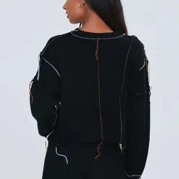 Forever 21 Black Round Neck Sweater image 2