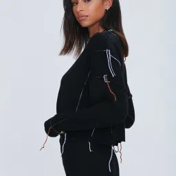 Forever 21 Black Round Neck Sweater image 3