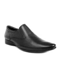 One8 Select By Virat Kohli Achiever Obsidian Black Formal Slip-Ons image 1