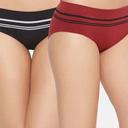 C9 Airwear Black & Red Striped Bikini Panty (Pack of 2) image 1
