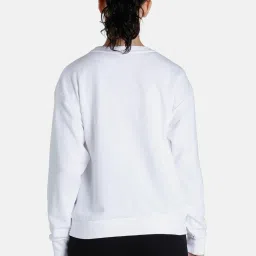 Puma Essentials White Cotton Printed Sweater image 2