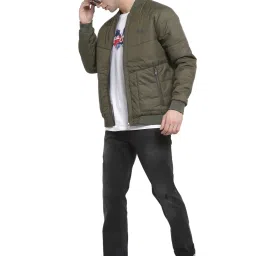 Pepe Jeans Green Regular Fit Quilted Jacket image 4