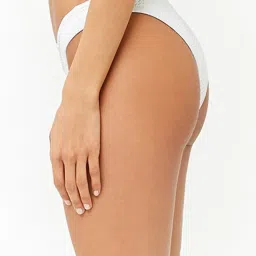 Forever 21 White Regular Fit Bikini Bottom image 3