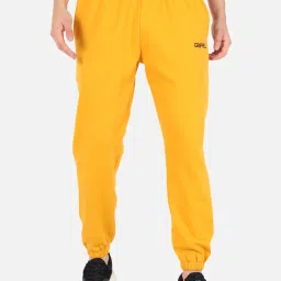 GRIFFEL Mustard Regular Fit Joggers image 1