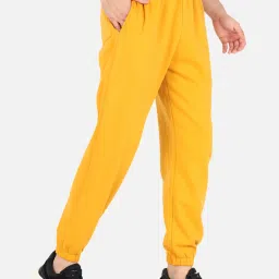 GRIFFEL Mustard Regular Fit Joggers image 3