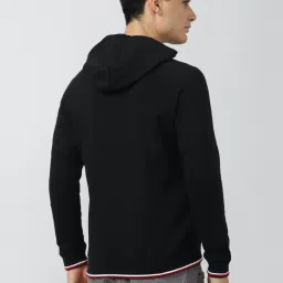 Van Heusen Sport Black Regular Fit Hooded SweatShirt image 2