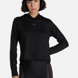 Puma Black Regular Fit Hoodie image 1