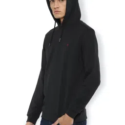 Van Heusen Sport Black Regular Fit Hooded SweatShirt image 3